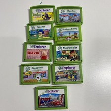 LeapFrog Leapster Explorer Learning Game Lot of 9 Preschool Reading Math Science