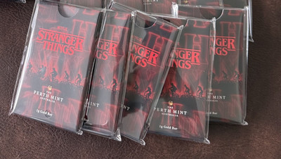 Stranger Things 1 Gramm Goldbarren Auflage nur 5000