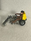 Hot Wheels Redline Era Rrrumblers 1972 Revolution Brown top hat rider yellow