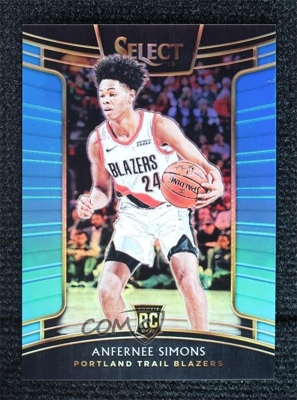2018 Panini Select Concourse Light Blue Prizm 266/299 Anfernee Simons #39 0rc7