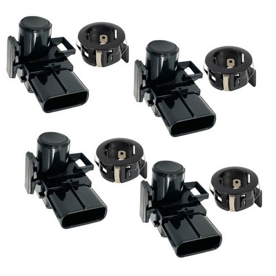 4 x Parking Aid Sensor + Retainer Bracket Front-Rear For Toyota Tundra 2007-2013