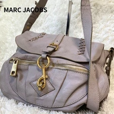 MARC JACOBS MARC JACOBS Shoulder Bag Genuine Leather Bag Beige