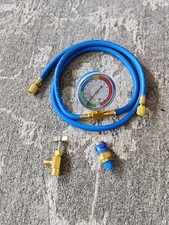 VOBOR R134A K&auml;ltemittel Nachf&uuml;llschlauch Kit mit Manometer,Auto Klimaanlage