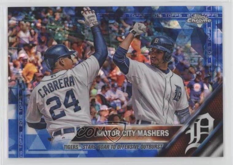 2016 Topps Box Set Chrome Sapphire Edition /250 Miguel Cabrera JD Martinez fm0