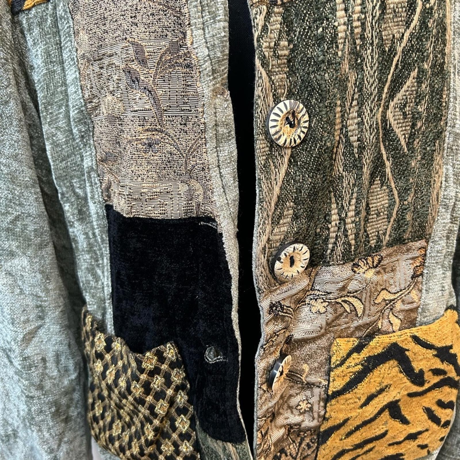 Chico's Patchwork Boho Jacket • Size 18 • Vintage… - image 2