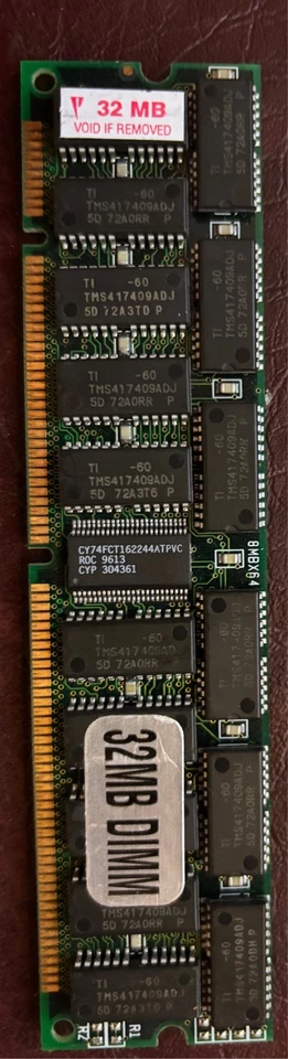 Memoria DIMM 32MB 168 RAM Apple Power Macintosh Foto 2 de 2