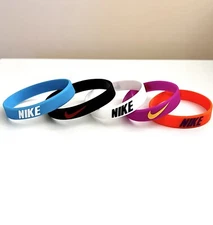 5 Pack of Nike Silicone Wristband Bracelets (Pack #2)
