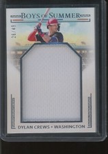 2024 Panini Boys of Summer Baseball Dylan Crews #JPM-DC Jumbo Jersey Patch /49