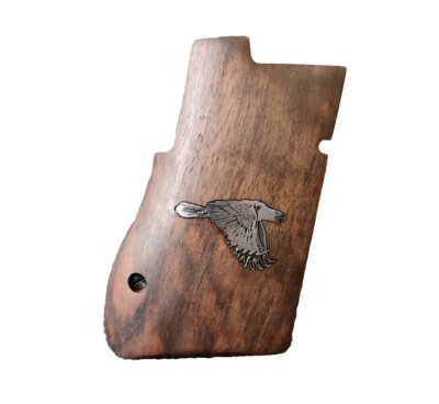 Desert Eagle Grips,Turkish Walnut Wood Gungrip, with Bronze American Eagle Logo