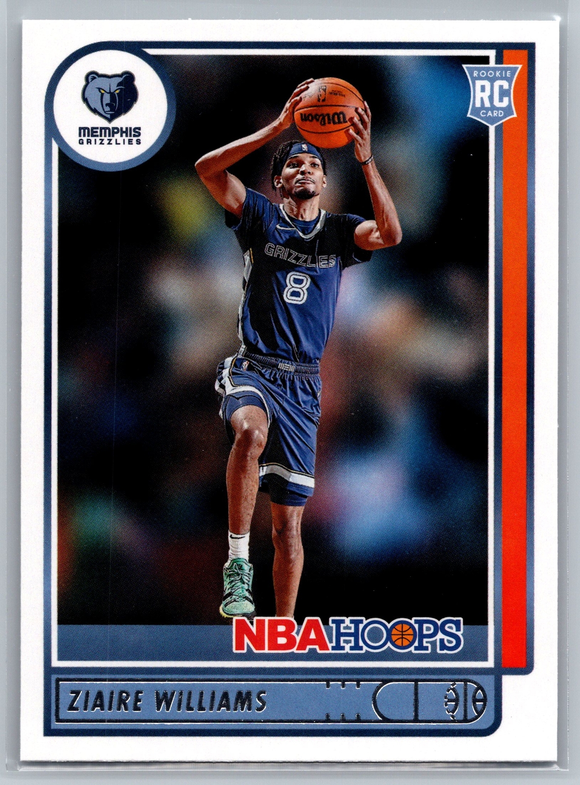 2021-22 Hoops #211 Ziaire Williams Rookie Memphis Grizzlies