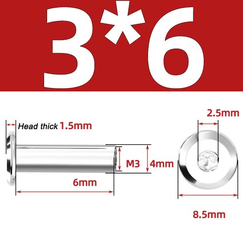 M2 - M10 Sleeve Nuts Flat Head Hexagon Socket Furniture Cap A2 Stainless steel - Picture 25 of 145