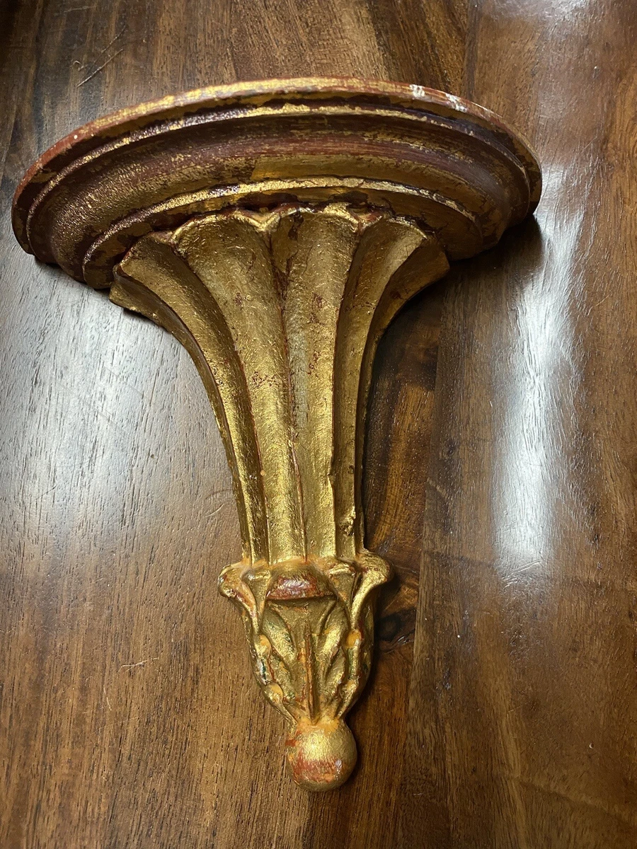 Wooden wall 2024 sconce shelf