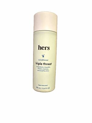 Hers ~Triple Threat Conditioner ~Napa Rose Scent ~Hydrate, Thicken, Shine ~6.4oz