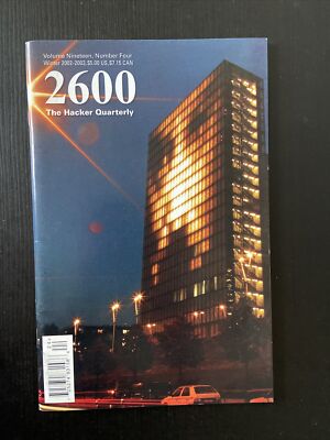 2600 The Hacker Quarterly Magazine Volume 19 Number 4 Winter 2002-2003