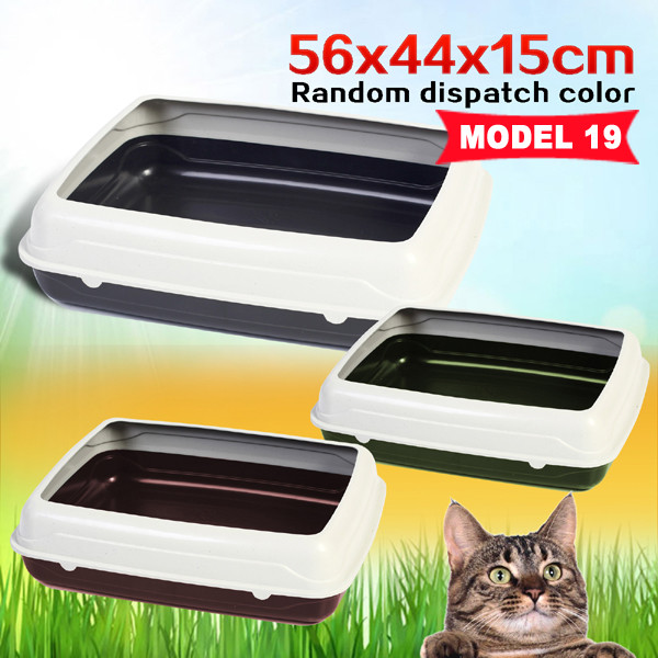 Multi Designs Portable Hooded Pet Cat Toilet Litter Box Tray House Handle Scoop — image 4