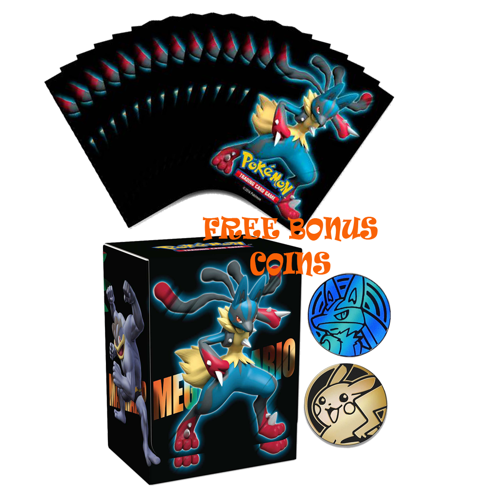 mega lucario card sleeves Pikachu Cosplay Lucario Holographic Card Sleeves main image 1