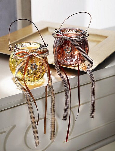 Teelichthalter aus Glas, 2er-Set Landhaus,Teelichthalter ,Tischdekoration* NEU * - Bild 2 von 2