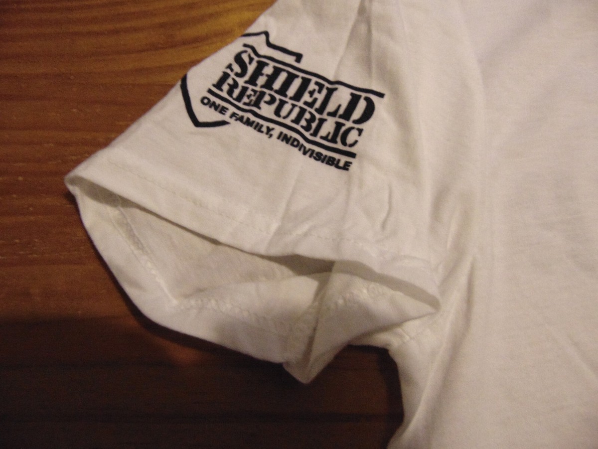 Shield Republic Brand T-Shirts Faster Than Dialing 911 100% Cotton SR1