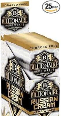 Billionaire Wraps Russian Cream Flavor 25 Packs