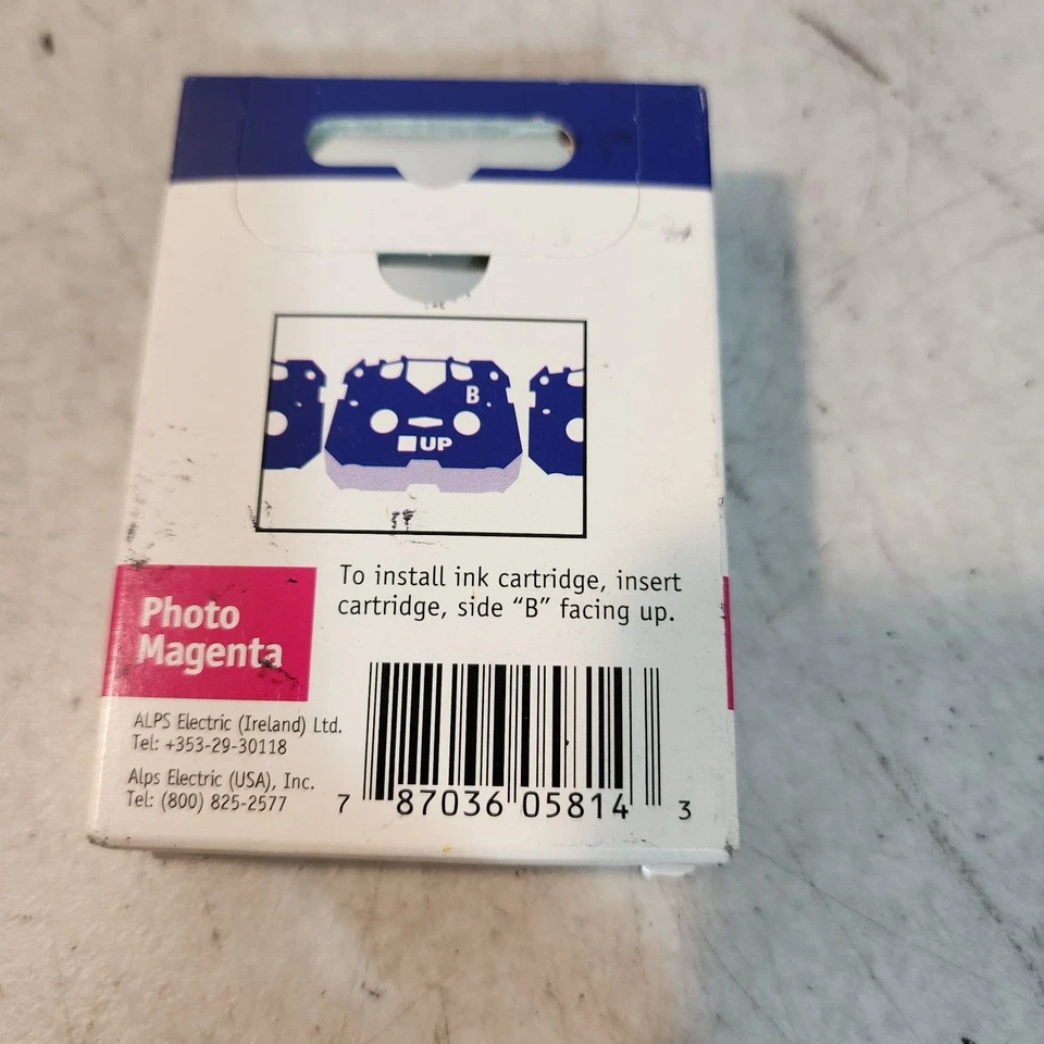 ALPS 105814-00 MD SERIES Photo Magenta Ink Genuine New OeM Boxed free ship - Image 2 of 2