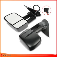 Power Towing Heated For 2014-18 Silverado Sierra Tahoe Truck Side Mirrors Pair