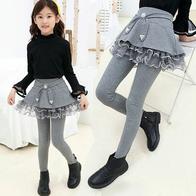 Kids Girls Legging Skirt-Pants Kid Girl Spring Autumn Leggings Children's  Girls