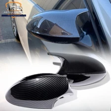 For BMW E90 E91 E92 E93 PRE-LCI Side Mirror Cover Cap Carbon Fiber M3 Style Pair