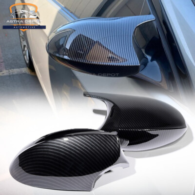 For BMW E90 E91 E92 E93 PRE-LCI Side Mirror Cover Cap Carbon Fiber M3 Style Pair