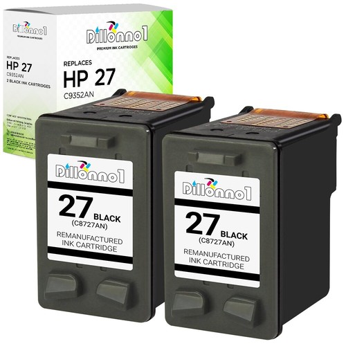 2-Pack Replacement HP 27 Black Ink Cartridges - Compatible With HP 4315, 5600, 5605, 5610, PSC 1310, 1315 & More