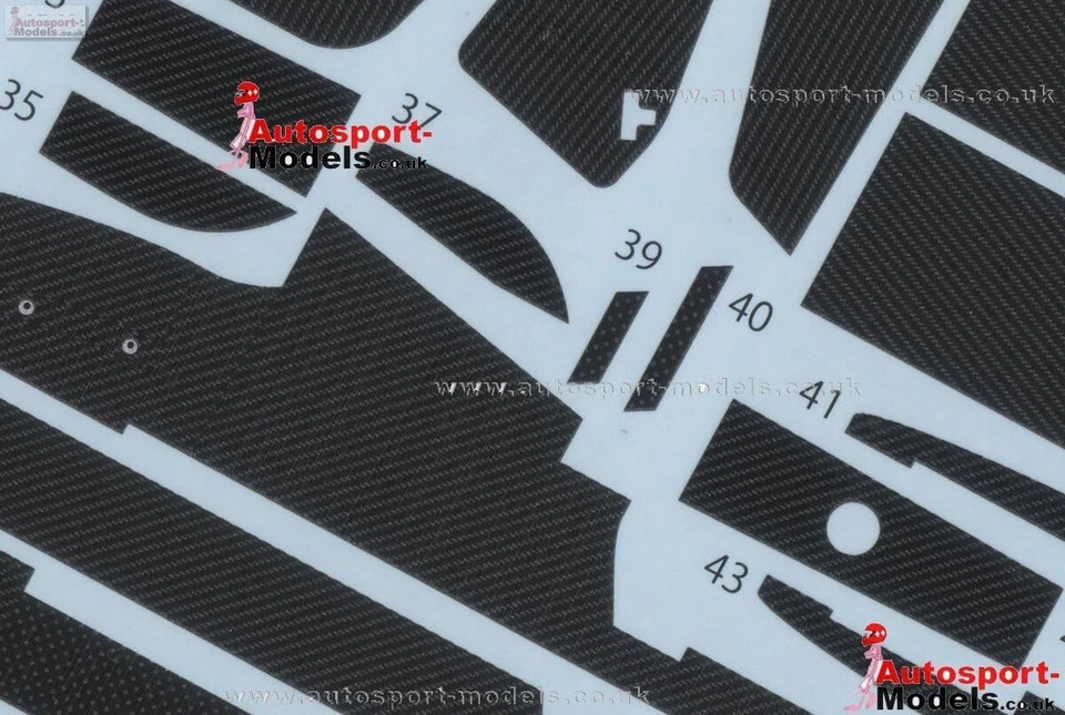 Adesivo in carbonio Studio 27 1/20 Williams FW16 per Fujimi dal Giappone 11653 - Immagine 4 di 4