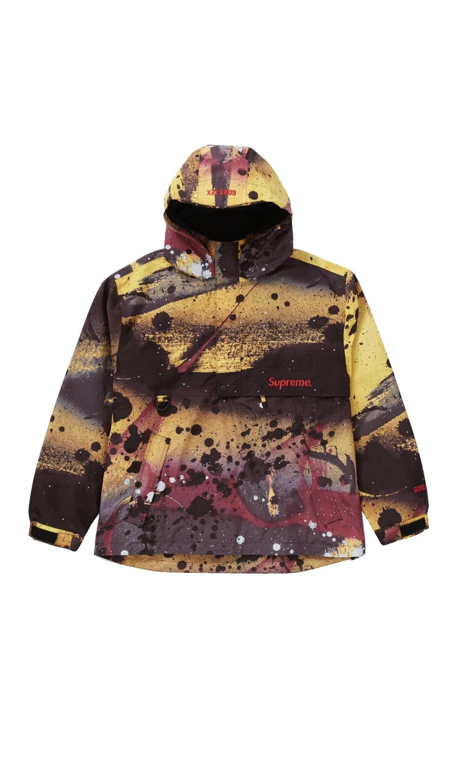 Veste parka anorak Supreme x Remmellzee GORE TEX jaune multi moyen SS20 neuve