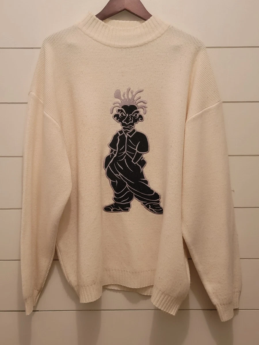 Vintage CCNY Urban Wear. Acrylic Knit Sweater. Hip Hop Design Mens
