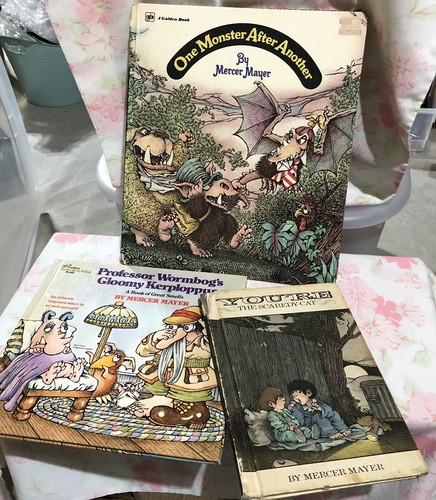 Vintage Mercer Mayer Buch SET ein Monster nach dem anderen Professor Wormbog Scaredycat - Bild 9 von 9
