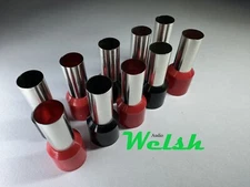 1/0 AWG (not Oversized 1/0, but fits 2/0 Welding wire) Wire Ferrules (10 Pack)