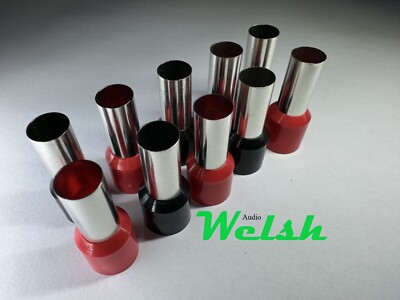 1/0 AWG (not Oversized 1/0, but fits 2/0 Welding wire) Wire Ferrules (10 Pack)