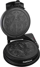 Chef'sChoice KrumKake Maker Features Nonstick Surface and Instant Heat Silver