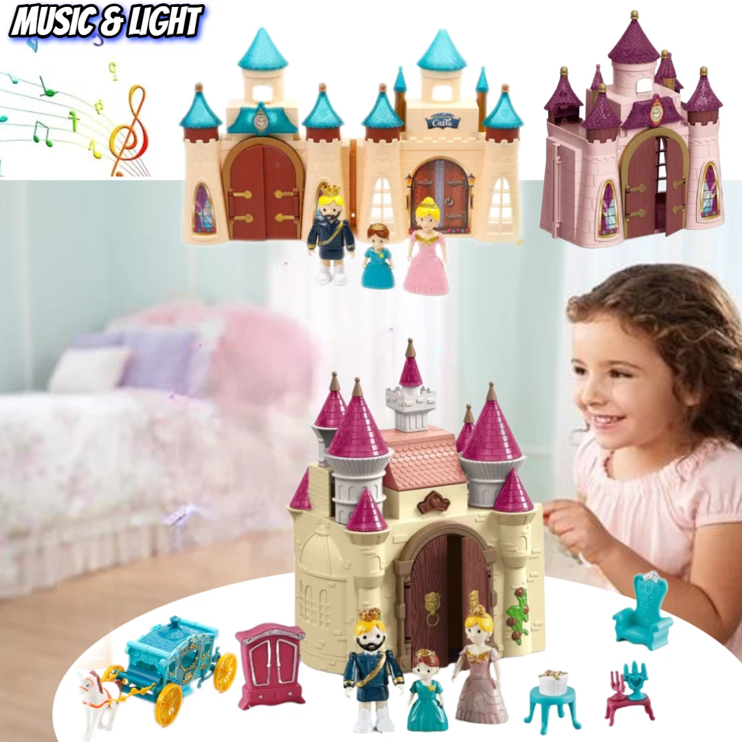 Castle kids toys with lights music Playset gift presents Christmas Children