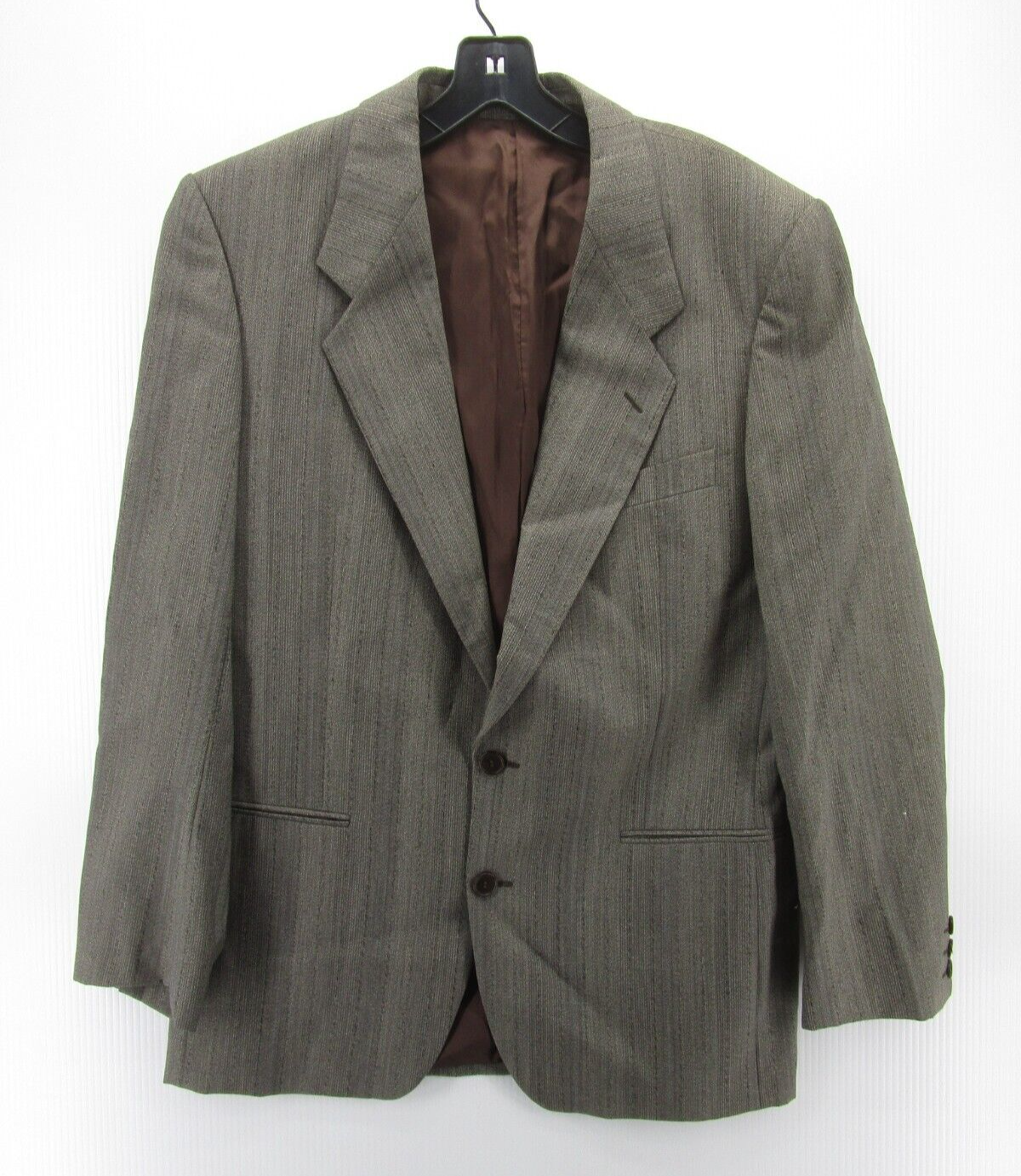 Giacca Cappotto Sportivo VINTAGE Yves Saint Laurent Uomo 42 Grigio Pura Lana anni '90