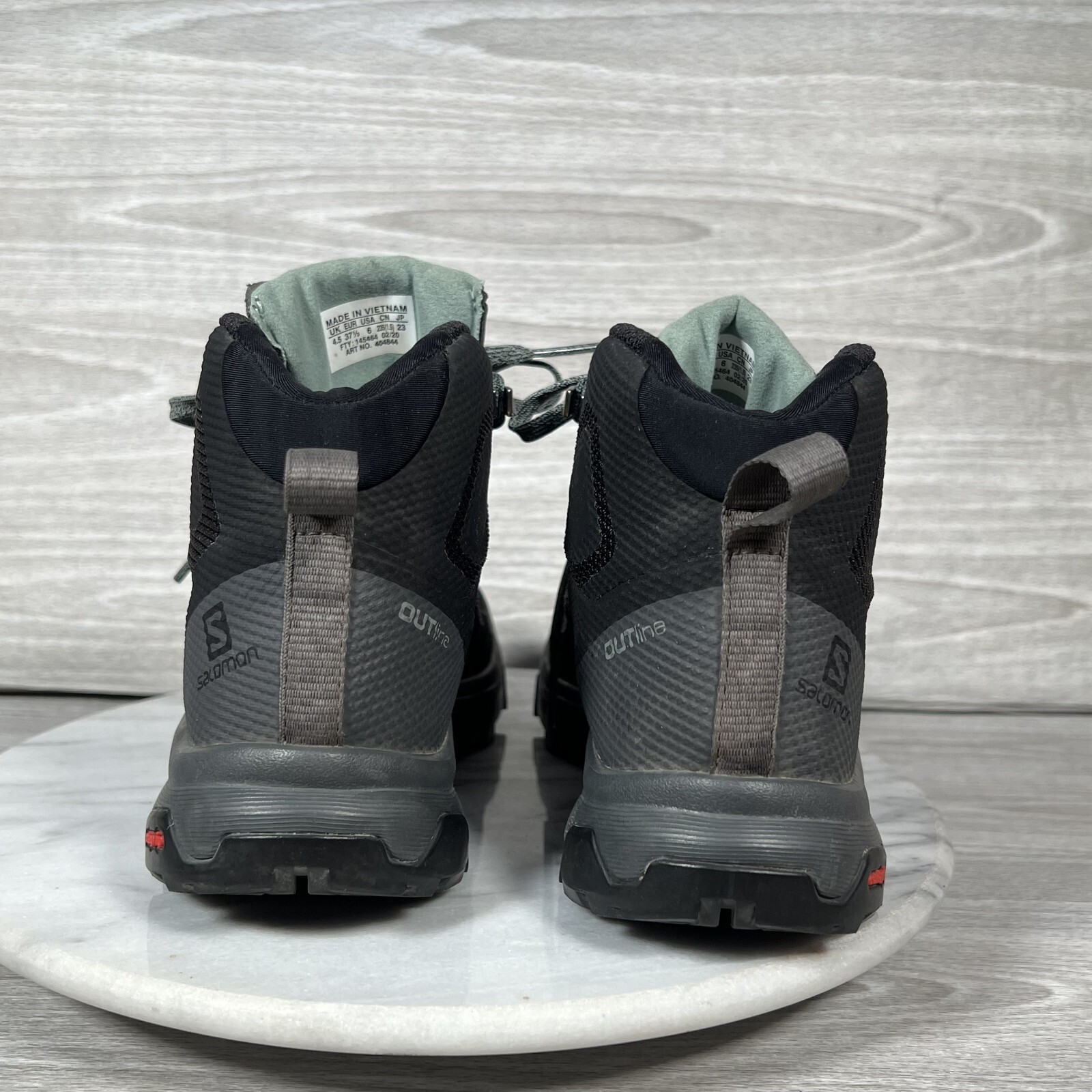 Scarpe da trekking Salomon OUTline Mid Gore Tex donna 6 nere outdoor trail atletica