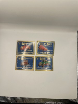 Sterling Truck Show Plaques 2nd, 3rd,4th, And 5th Years 1992-1995 
