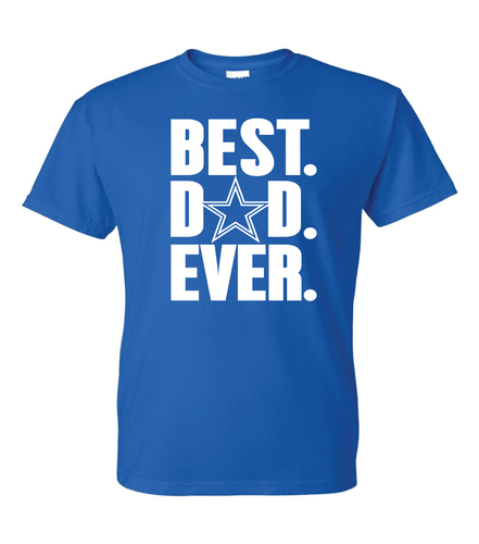 T-Shirt Dallas Cowboys Best Dad Ever Spieltag - alle Design Farboptionen (S-5XL) - Bild 17 von 25