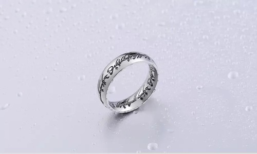 Men Lord of The Ring Inspired Fiery Elvish Inscription Engraved The One Ring - Picture 29 of 38