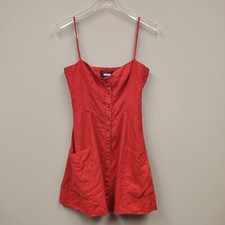 Reformation Amery Sweetheart  Neckline Mini Dress Size 6 Red Spring Summer