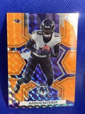 Rashod Bateman   2022 Panini Mosiac Football  Orange Prizm  Card # 15
