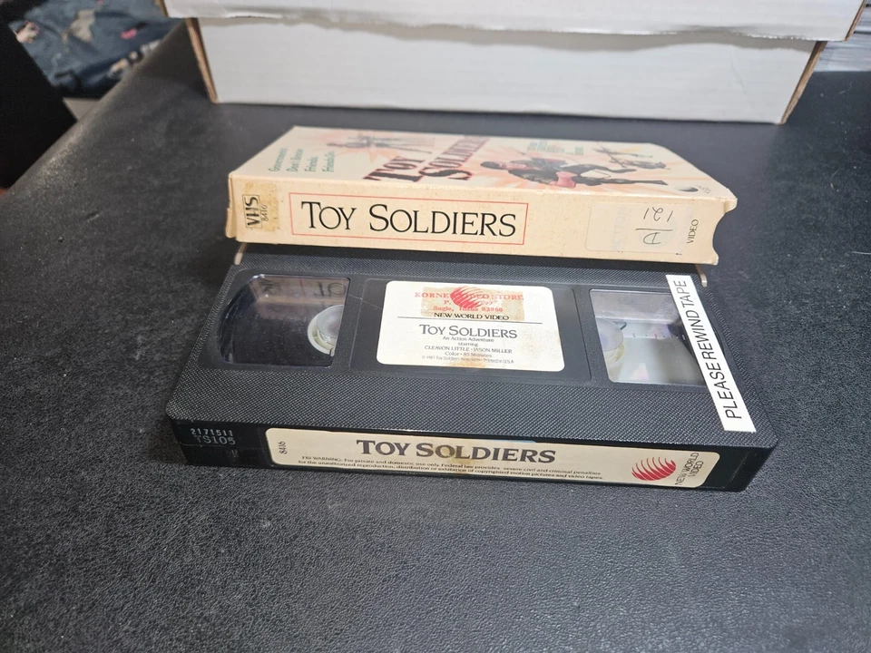 Toy Soldiers (VHS, 1985) Jason Miller Action Sleaze New World Video Rare OOP - Image 3 of 4