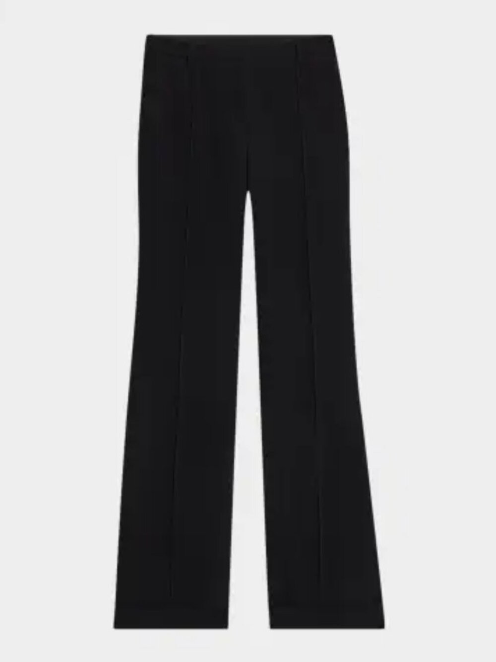 A.L.C. Black High Rise Front Seam Trouser Dress Pants Wool Blend Womens 4