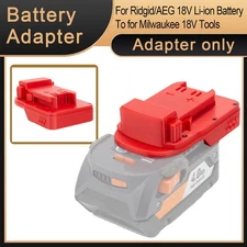 Battery Adapter To For Milwaukee 18V Tools For Ridgid/AEG 18V Li-ion Battery