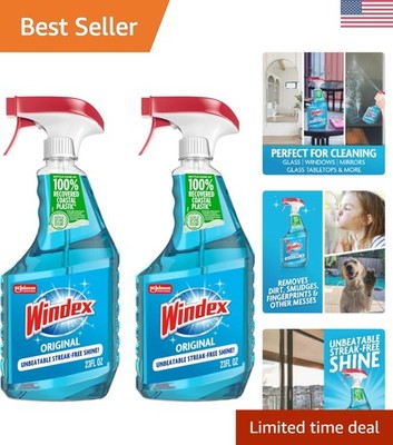 Windex Glass and Window Cleaner - 2 x 23 Fl Oz - No-Leak Design