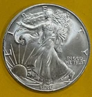 1990 American Silver Eagle $1 – 1 oz .999 Fine Silver – BU