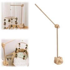 Baby Crib Mobile Arm,Desktop Installable Bear Wooden Crib Baby Holder,Thicken...